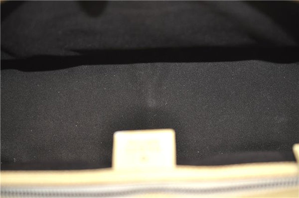 Authentic GUCCI Shoulder Hand Bag Purse GG Canvas Leather 124286 Beige 8592F
