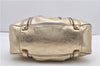 Authentic BURBERRY Vintage Leather Shoulder Hand Tote Bag Purse Gold 8594F