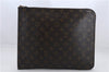 Auth LOUIS VUITTON Monogram Poche Documents 33 Document case M53457 LV 8597C