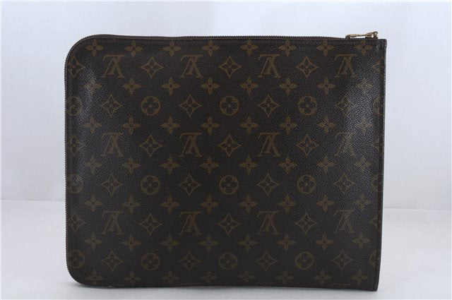 Auth LOUIS VUITTON Monogram Poche Documents 33 Document case M53457 LV 8597C