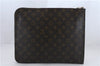 Auth LOUIS VUITTON Monogram Poche Documents 33 Document case M53457 LV 8597C