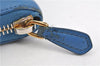 Authentic PRADA Saffiano Leather Long Wallet Purse Blue Box 8600F