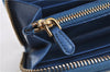 Authentic PRADA Saffiano Leather Long Wallet Purse Blue Box 8600F