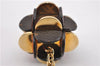 Auth Louis Vuitton Monogram Porte Cles Flowering Key Ring Brown M67289 Box 8601F