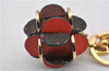 Auth Louis Vuitton Monogram Porte Cles Flowering Key Ring Brown M67289 Box 8601F