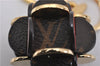 Auth Louis Vuitton Monogram Porte Cles Flowering Key Ring Brown M67289 Box 8601F
