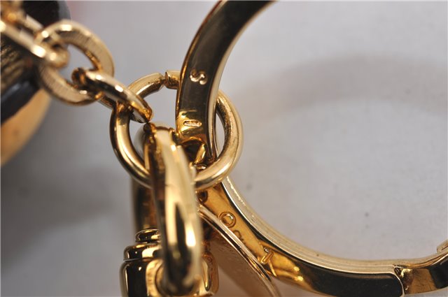 Auth Louis Vuitton Monogram Porte Cles Flowering Key Ring Brown M67289 Box 8601F