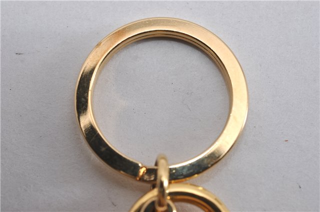 Auth Louis Vuitton Monogram Porte Cles Flowering Key Ring Brown M67289 Box 8601F