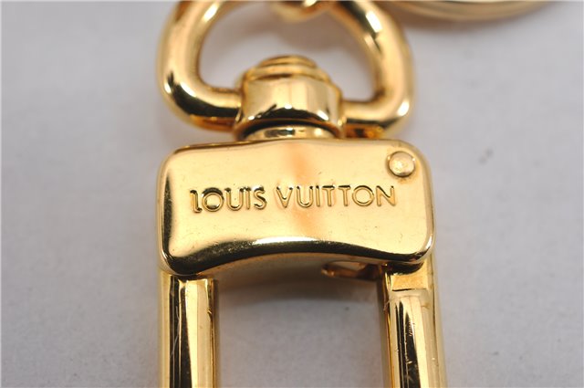Auth Louis Vuitton Monogram Porte Cles Flowering Key Ring Brown M67289 Box 8601F