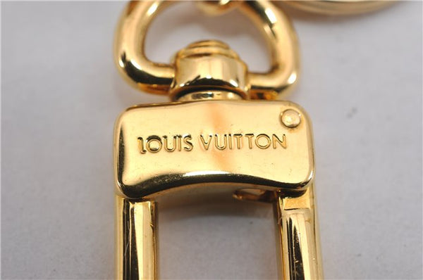 Auth Louis Vuitton Monogram Porte Cles Flowering Key Ring Brown M67289 Box 8601F