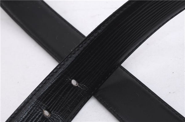 Authentic Louis Vuitton Epi Ceinture Classic Belt 38.6-42.5" M6833 Black 8602E