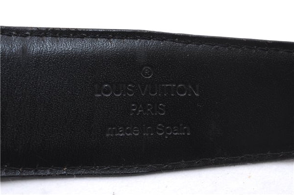 Authentic Louis Vuitton Epi Ceinture Classic Belt 38.6-42.5" M6833 Black 8602E