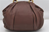 Authentic PRADA Vintage Leather Nappa 2Way Shoulder Tote Bag Brown 8603F