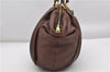 Authentic PRADA Vintage Leather Nappa 2Way Shoulder Tote Bag Brown 8603F
