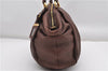 Authentic PRADA Vintage Leather Nappa 2Way Shoulder Tote Bag Brown 8603F