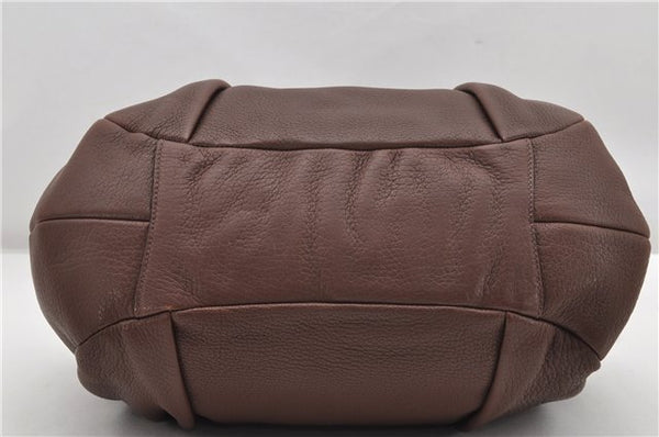 Authentic PRADA Vintage Leather Nappa 2Way Shoulder Tote Bag Brown 8603F
