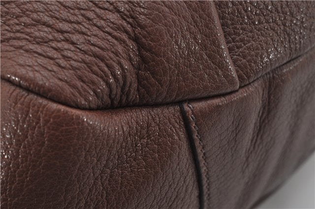 Authentic PRADA Vintage Leather Nappa 2Way Shoulder Tote Bag Brown 8603F