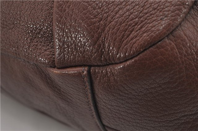 Authentic PRADA Vintage Leather Nappa 2Way Shoulder Tote Bag Brown 8603F
