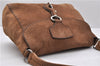 Authentic PRADA Suede Shoulder Hand Bag Purse Brown 8606C