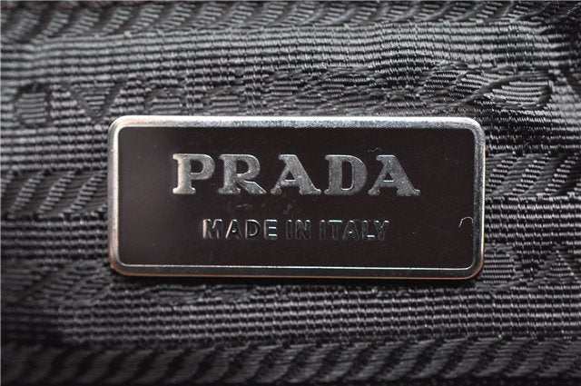 Authentic PRADA Suede Shoulder Hand Bag Purse Brown 8606C