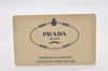 Authentic PRADA TESSUTO TRASP Plastic Nylon Hand Bag Purse B8832 Yellow 8607C