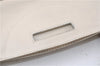 Authentic Salvatore Ferragamo Gancini Leather Shoulder Bag Purse Ivory 8607F