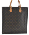 Authentic Louis Vuitton Monogram Sac Plat Hand Bag M51140 LV Junk 8608C