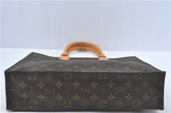 Authentic Louis Vuitton Monogram Sac Plat Hand Bag M51140 LV Junk 8608C