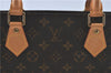 Authentic Louis Vuitton Monogram Sac Plat Hand Bag M51140 LV Junk 8608C