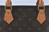 Authentic Louis Vuitton Monogram Sac Plat Hand Bag M51140 LV Junk 8608C