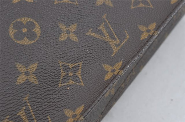 Authentic Louis Vuitton Monogram Sac Plat Hand Bag M51140 LV Junk 8608C