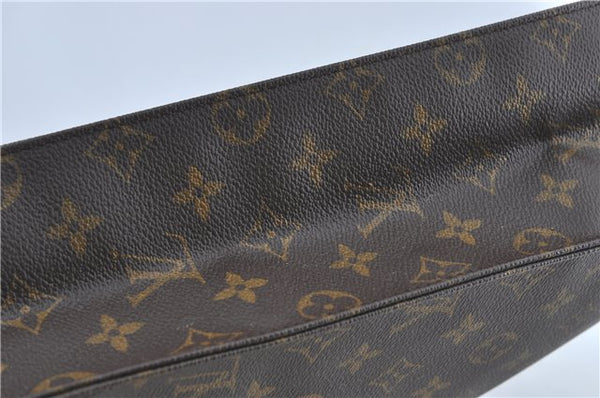 Authentic Louis Vuitton Monogram Sac Plat Hand Bag M51140 LV Junk 8608C