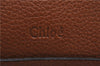 Authentic Chloe Paraty 2Way Shoulder Hand Bag Leather Brown 8609D