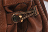 Authentic Chloe Paraty 2Way Shoulder Hand Bag Leather Brown 8609D