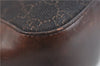 Authentic GUCCI Hand Bag Purse GG Canvas Leather 73984 Brown 8611C