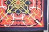 Authentic HERMES Carre 90 Scarf "Eperon d'or" Silk Navy 8612D