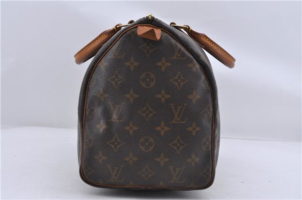 Authentic LOUIS VUITTON Monogram Speedy 30 Hand Bag M41526 LV 8615C