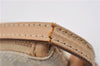 Authentic GUCCI Hand Bag Pouch Purse GG Canvas Leather 0391103 Ivory 8615F
