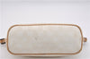 Authentic GUCCI Hand Bag Pouch Purse GG Canvas Leather 0391103 Ivory 8615F