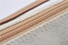 Authentic GUCCI Hand Bag Pouch Purse GG Canvas Leather 0391103 Ivory 8615F