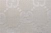 Authentic GUCCI Hand Bag Pouch Purse GG Canvas Leather 0391103 Ivory 8615F