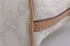 Authentic GUCCI Hand Bag Pouch Purse GG Canvas Leather 0391103 Ivory 8615F