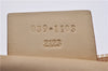 Authentic GUCCI Hand Bag Pouch Purse GG Canvas Leather 0391103 Ivory 8615F