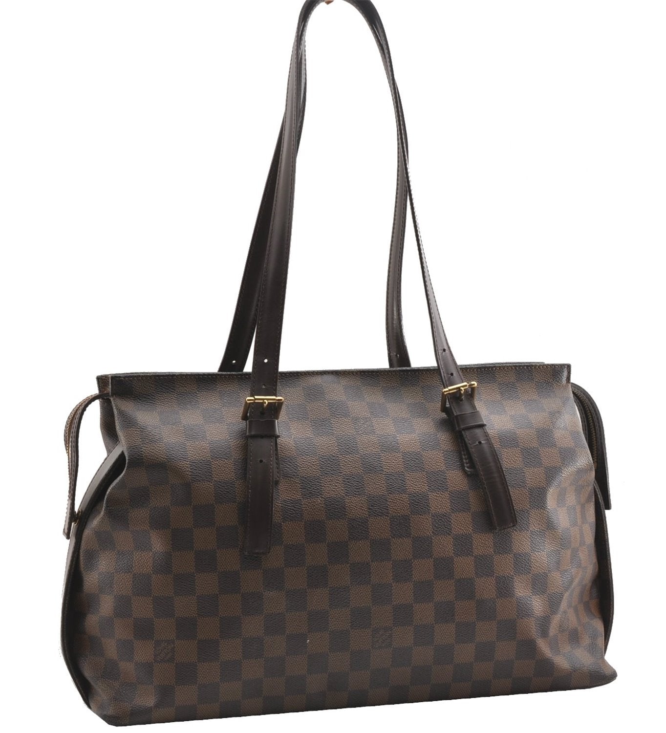 Authentic Louis Vuitton Damier Chelsea Shoulder Tote Bag N51119 LV 8616F