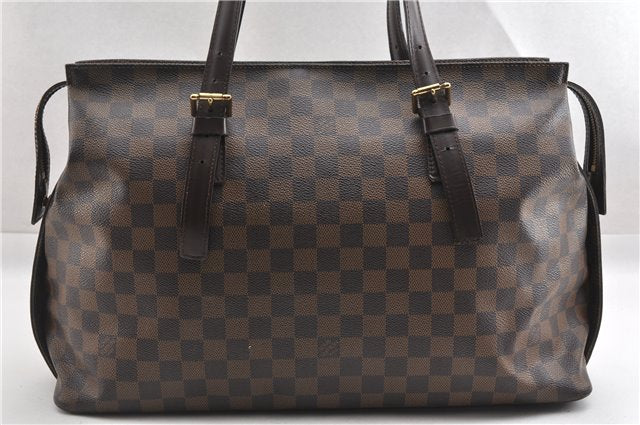 Authentic Louis Vuitton Damier Chelsea Shoulder Tote Bag N51119 LV 8616F