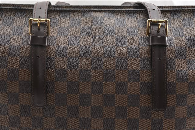 Authentic Louis Vuitton Damier Chelsea Shoulder Tote Bag N51119 LV 8616F