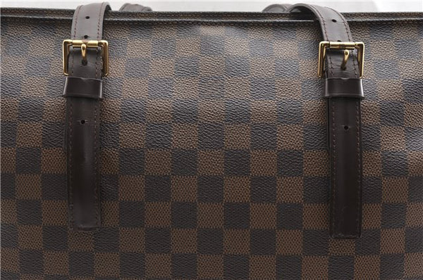 Authentic Louis Vuitton Damier Chelsea Shoulder Tote Bag N51119 LV 8616F