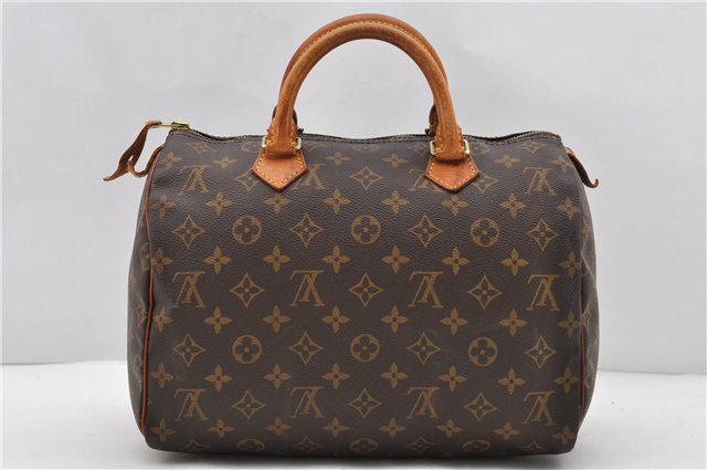 Authentic LOUIS VUITTON Monogram Speedy 30 Hand Bag M41526 LV 8618C