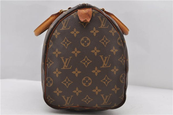 Authentic LOUIS VUITTON Monogram Speedy 30 Hand Bag M41526 LV 8618C