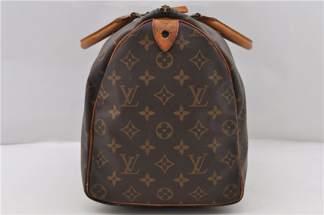 Authentic LOUIS VUITTON Monogram Speedy 35 Hand Bag M41524 LV 8619C